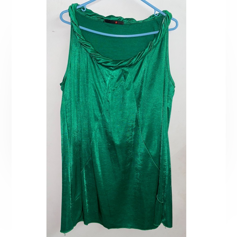 MXM Shimmering Green Tank Top